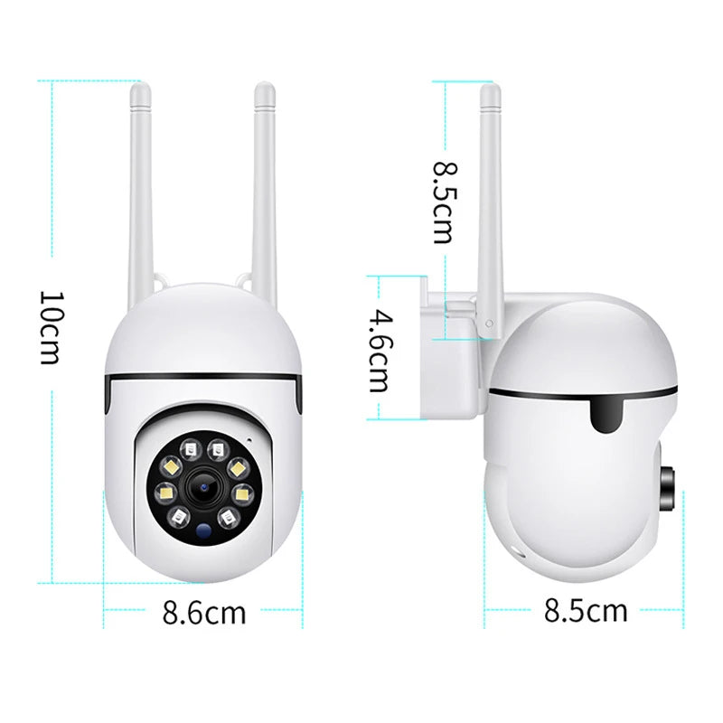 Cámara de Seguridad PTZ con Seguimiento Inteligente WiFi 8MP con Zoom 4X y Visión Nocturna