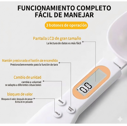 Mini Cuchara con Balanza Digital LCD