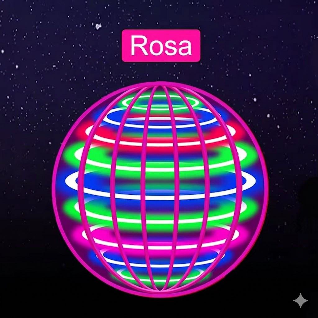Pelota Voladora Giratoria LED – Juguete Interactivo