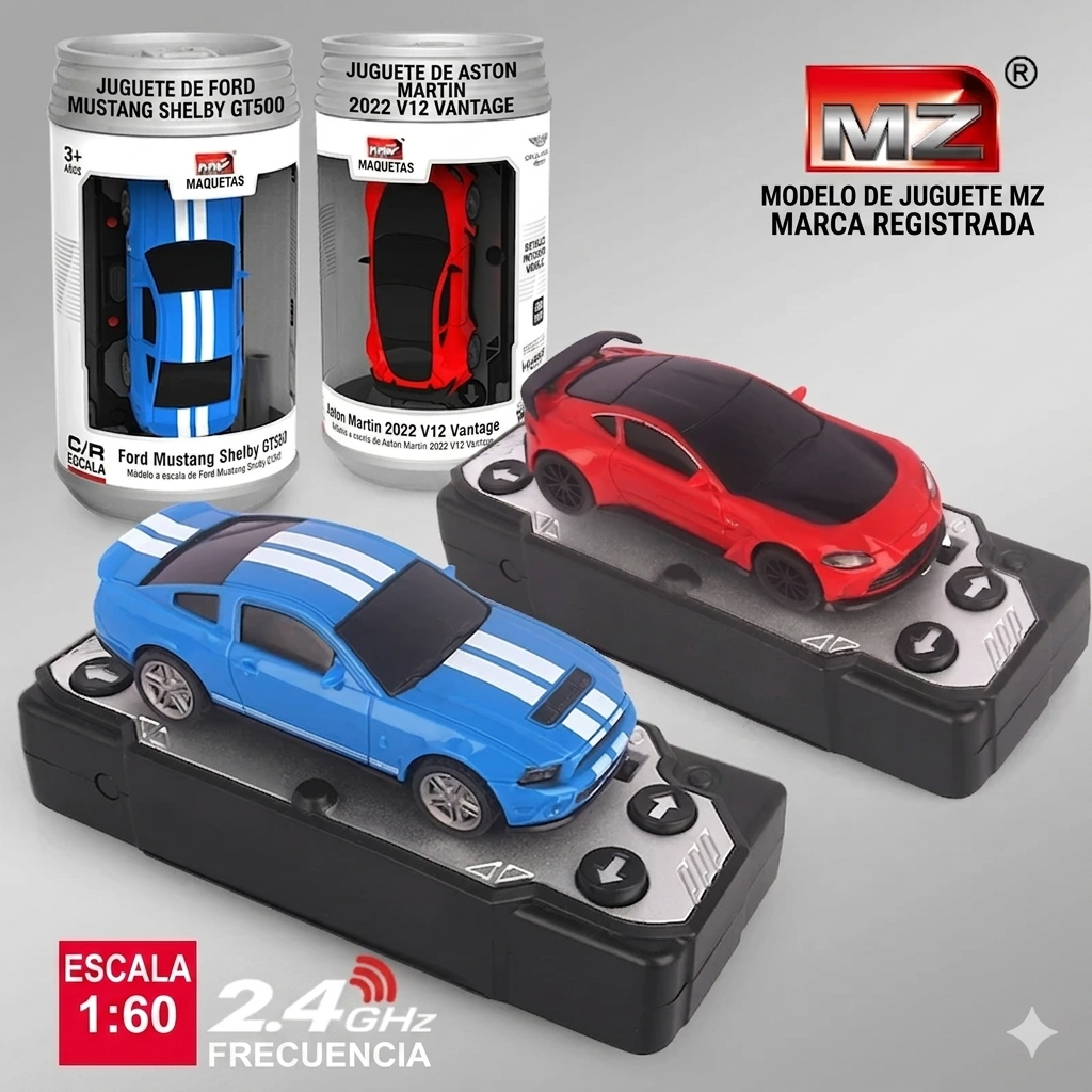 Mini Auto a Control Remoto en Lata Portátil