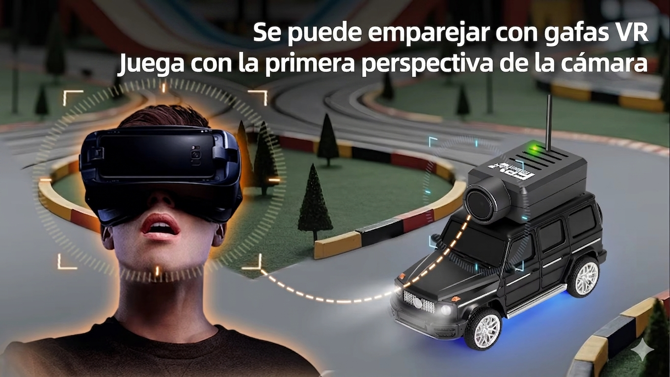 Auto RC con Cámara en Vivo - Control desde App o Control Remoto