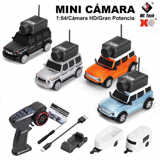 Auto RC con Cámara en Vivo - Control desde App o Control Remoto