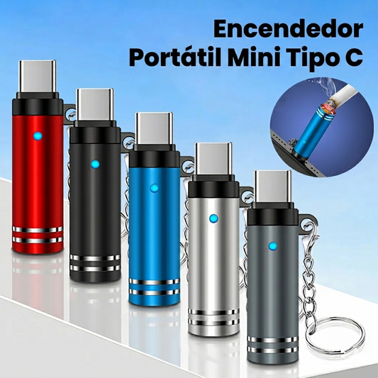 Encendedor USB-C Mini Portátil para Móvil