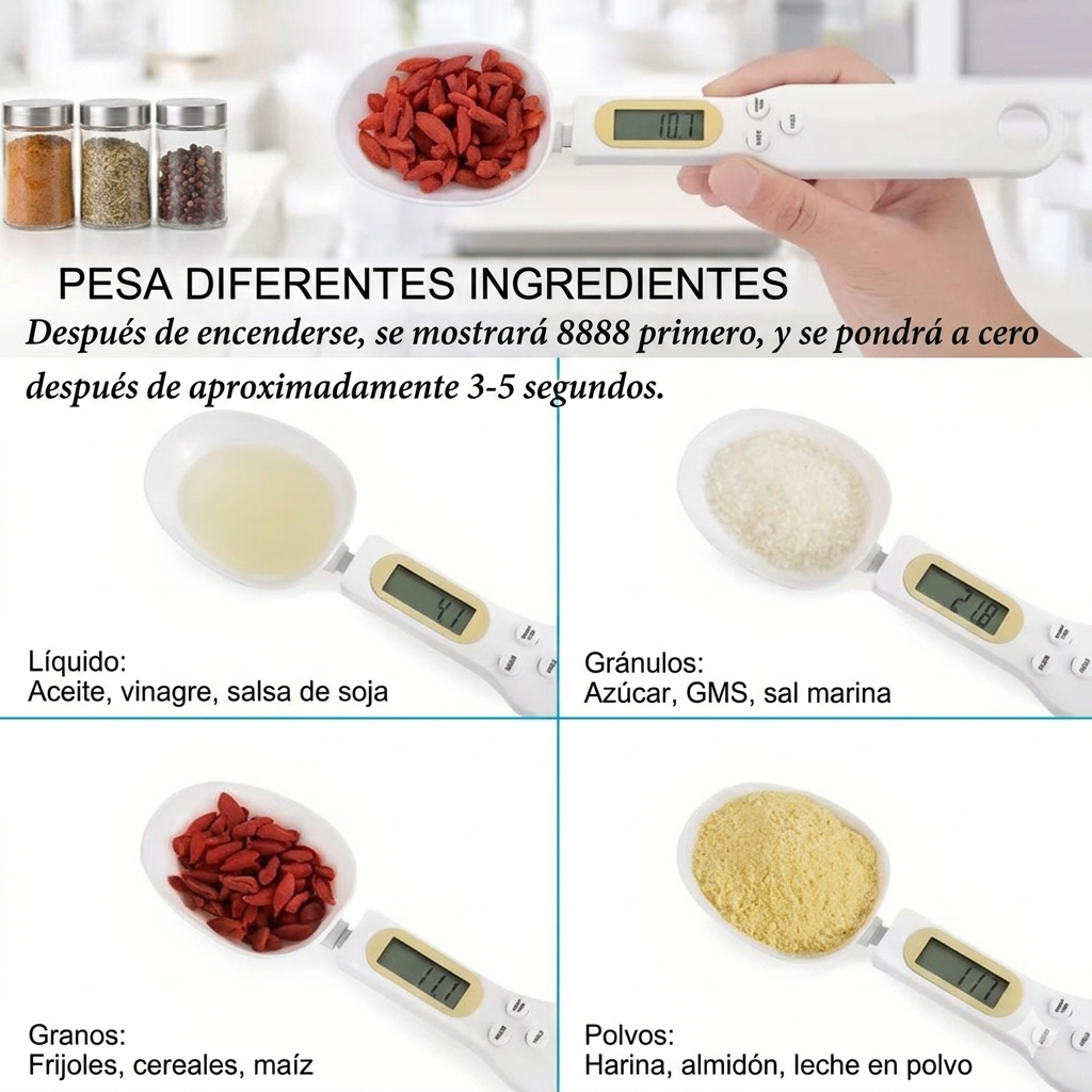 Mini Cuchara con Balanza Digital LCD