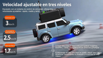 Auto RC con Cámara en Vivo - Control desde App o Control Remoto
