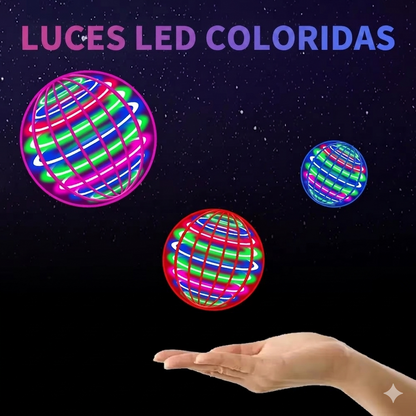Pelota Voladora Giratoria LED – Juguete Interactivo