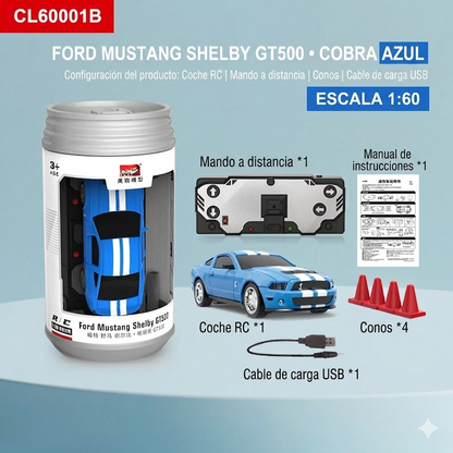 Mini Auto a Control Remoto en Lata Portátil