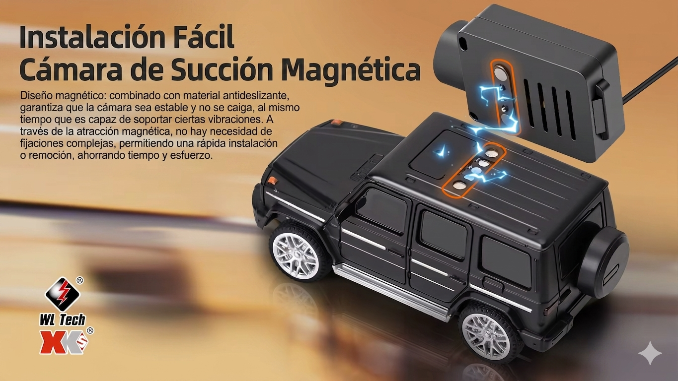 Auto RC con Cámara en Vivo - Control desde App o Control Remoto