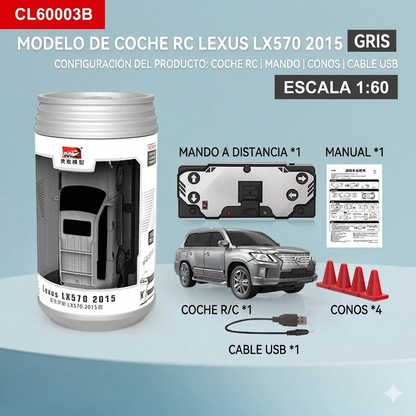 Mini Auto a Control Remoto en Lata Portátil