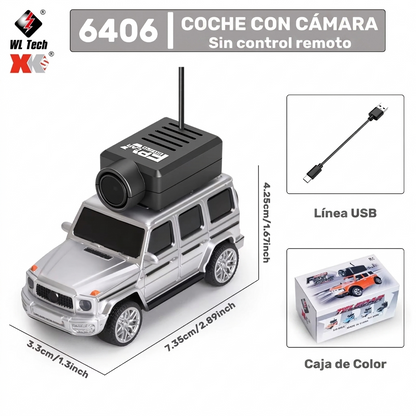 Auto RC con Cámara en Vivo - Control desde App o Control Remoto