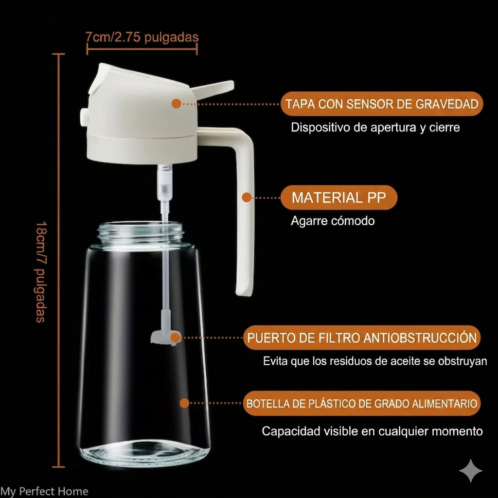 Dispensador de Aceite 2 en 1
