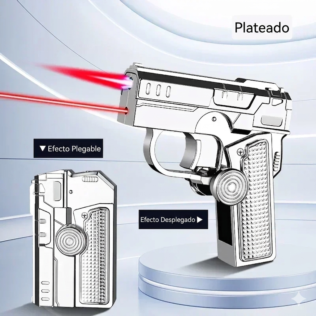 Encendedor plegable con forma de pistola