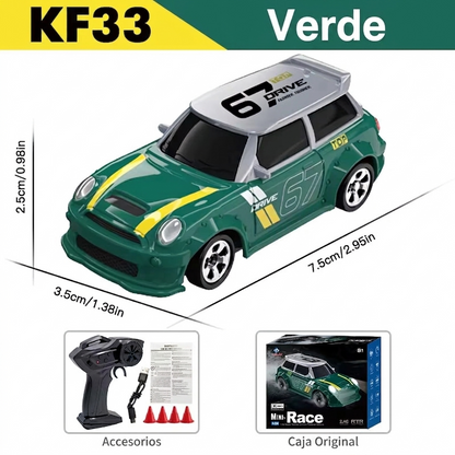 Auto RC Drift 1/64 KF20 · Control Remoto 2.4G 4WD · Mini GTR Racing