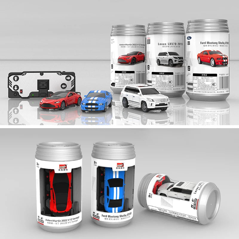 Mini Auto a Control Remoto en Lata Portátil