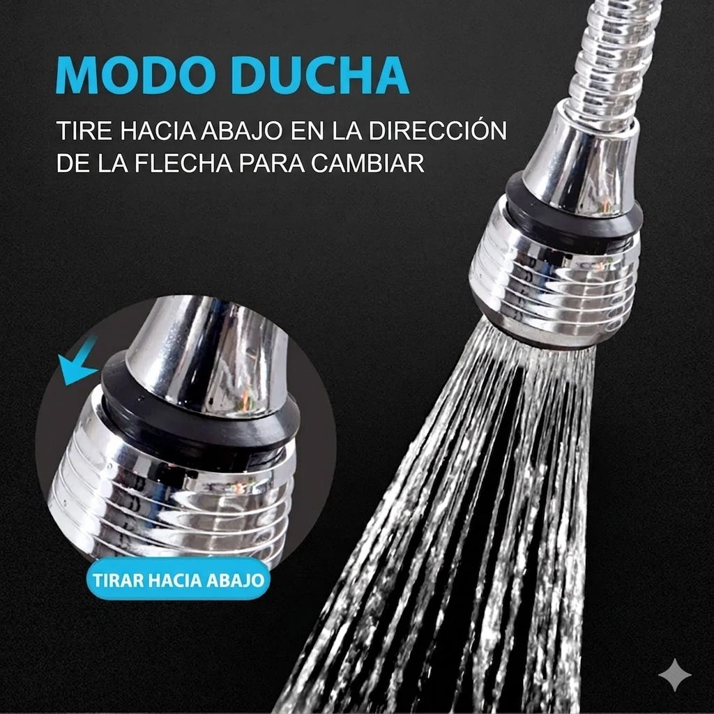 Extensor de Grifo de Acero Inoxidable 360°